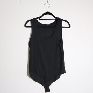 J. Crew Black Scoop Neck Bodysuit | Size Large